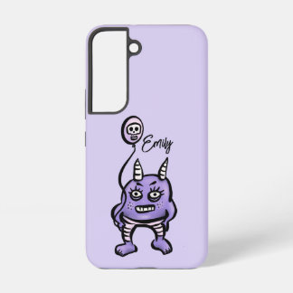 Funny Demon Purple Cute Whimsigoth Name Samsung Galaxy S22 Case