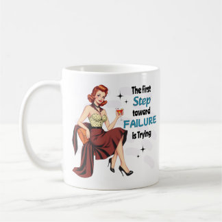 Funny Demotivational Sassy Housewife Failure Retro Coffee Mug