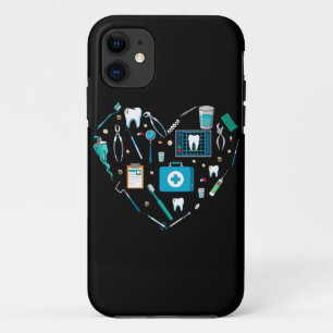 Funny Dental Dentist Tool Heart iPhone 11 Case