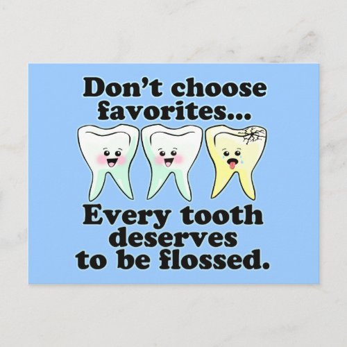 Funny Dental Humor Postcard