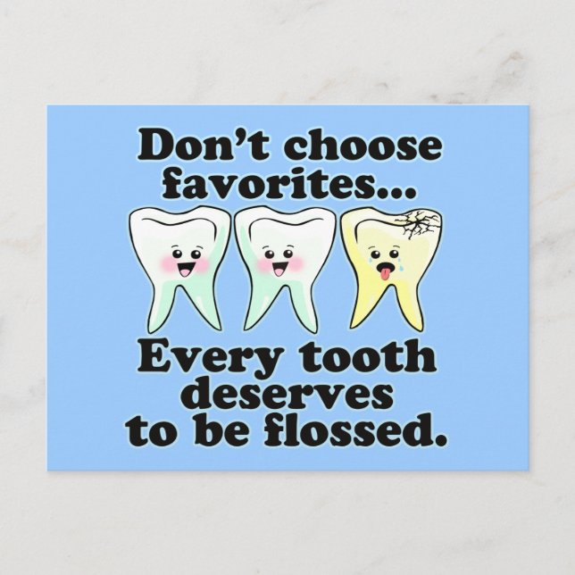 Funny Dental Humor Postcard (Front)