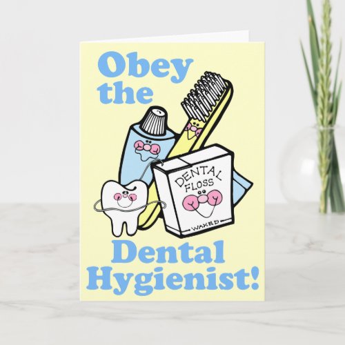 Funny Dental Hygienist Card