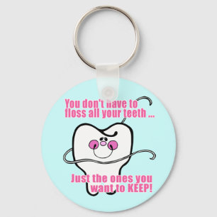 Funny Dental Hygienist Keychain