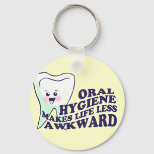 Funny Dental Hygienist Keychain