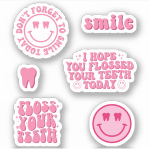 Funny Dental Hygienist Pack Sticker