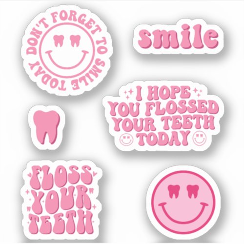 Funny Dental Hygienist Pack Sticker