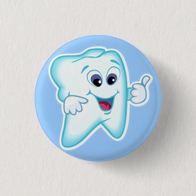 Funny Dental Hygienist Pinback Button (Front)