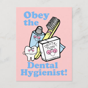 Funny Dental Hygienist Postcard