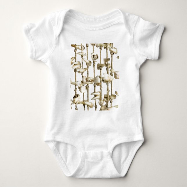 Funny Dental Photography Extracted Teeth Dentist Baby Bodysuit (Front)