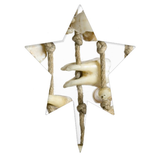 Funny Dental Photography Extracted Teeth Dentist Cake Topper (Front)