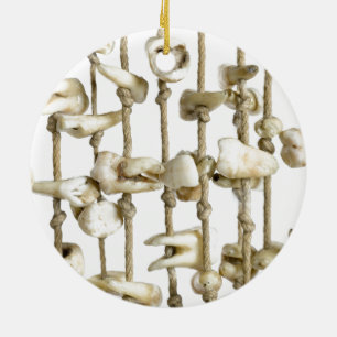 Funny Dental Photography Extracted Teeth Dentist Ceramic Ornament