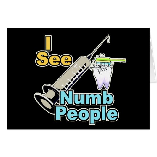 Funny Dental Professional Cards (Front Horizontal)