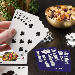 Funny Dental Quote Poker Cards