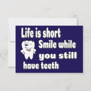 Funny Dental Quote Thank You Card