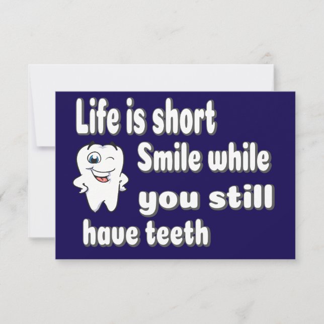 Funny Dental Quote Thank You Card (Front)