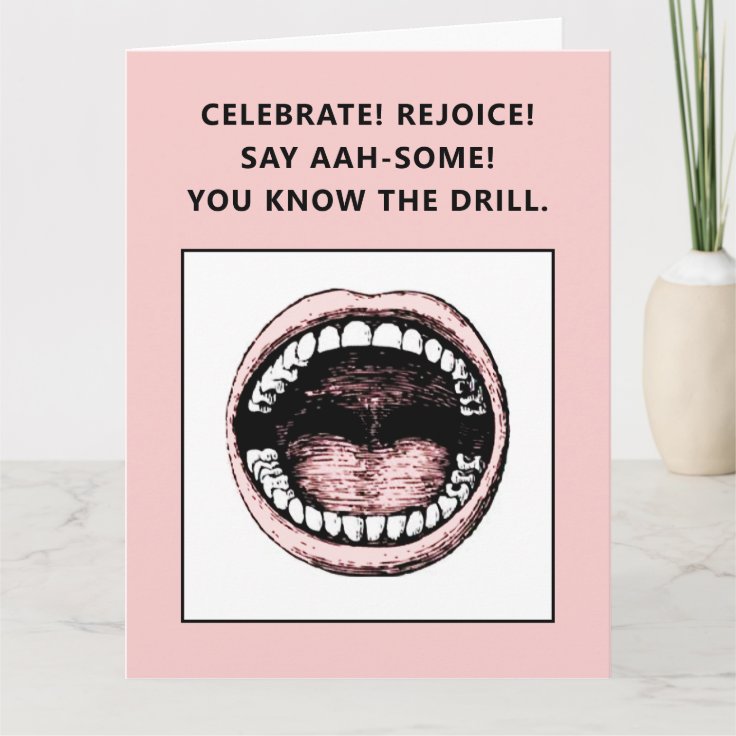 Funny Dental School Graduation Card Zazzle