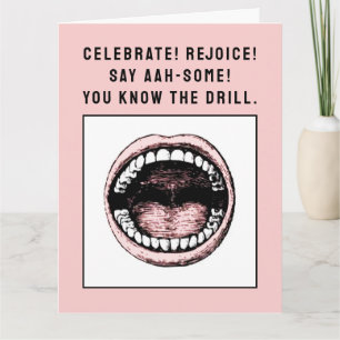 Funny Dental School Graduation Card