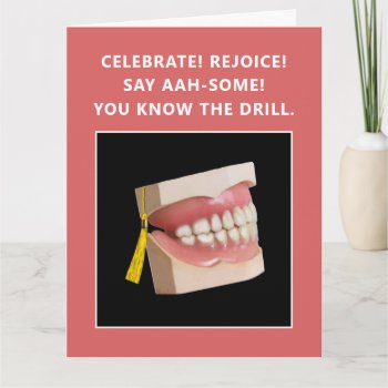 Funny Dental School Graduation Card by partygames at Zazzle