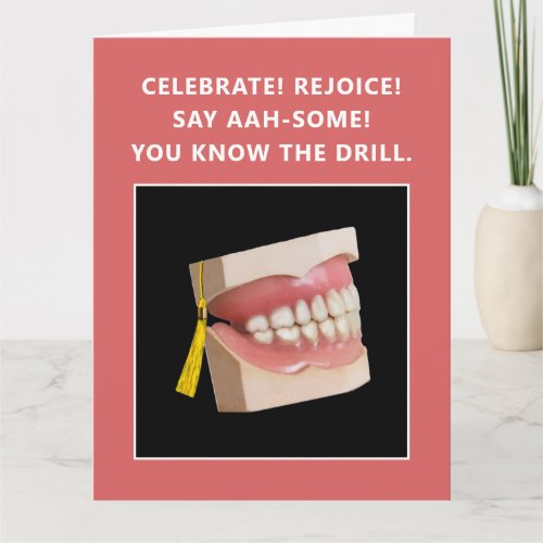 Funny Dental School Graduation Card
