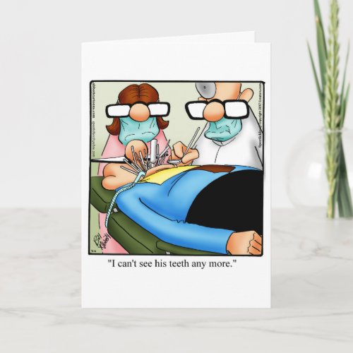 Funny Dental School Graduation Congratulation Card