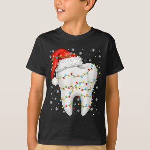 Funny Dental Tooth Pjs Pajamas Christmas Xmas Men T-Shirt