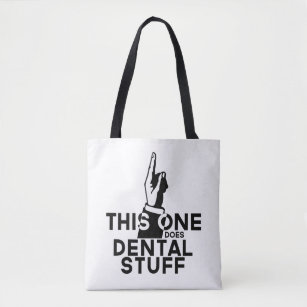 Funny Dental Vintage - Dentist Hygienist This One Tote Bag