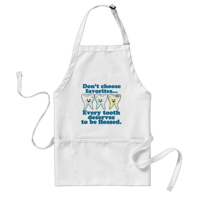 Funny Dentist Adult Apron (Front)