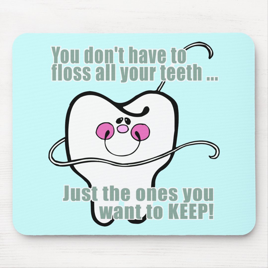 Funny Dentist and Dental Hygienist Mouse Pad Zazzle