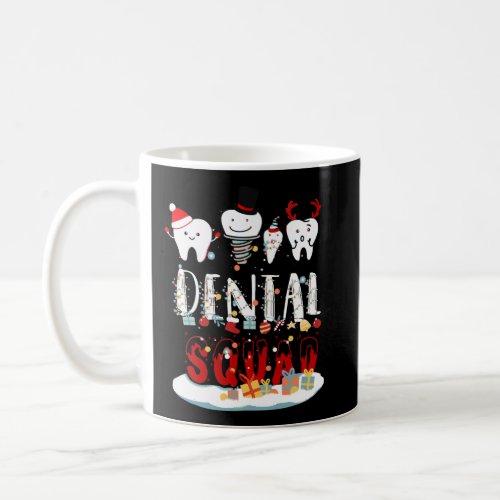 Funny Dentist Christmas Pajama Dental Squad Gifts  Coffee Mug