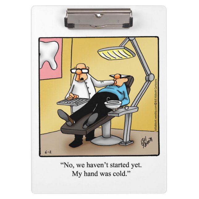 Funny Dentist Clipboard Gift (Front)