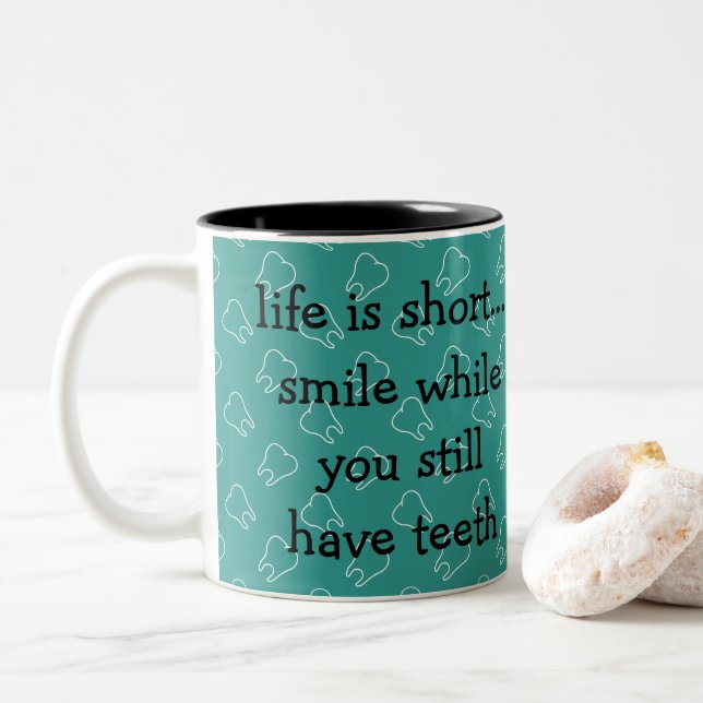 Funny Dentist Coffee Mugs (With Donut)