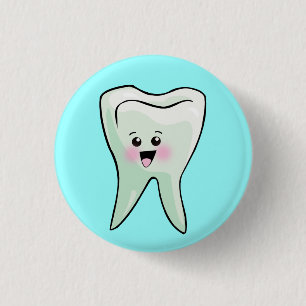 Funny Dentist Dental Health Pinback Button