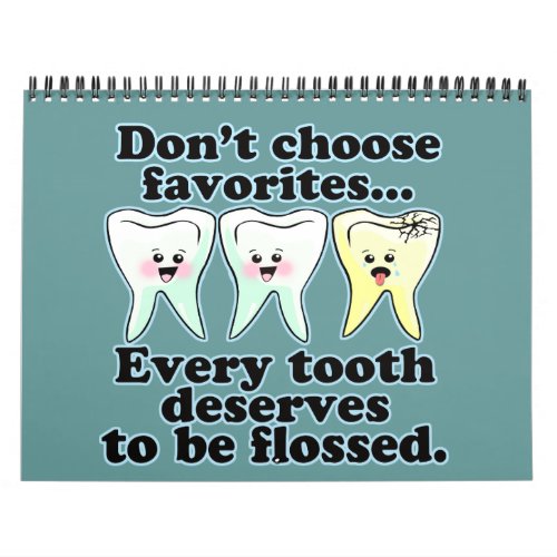 Funny Dentist Dental Hygienist Calendar