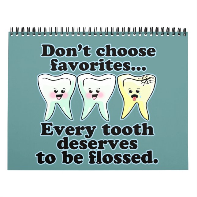 Funny Dentist Dental Hygienist Calendar (Cover)