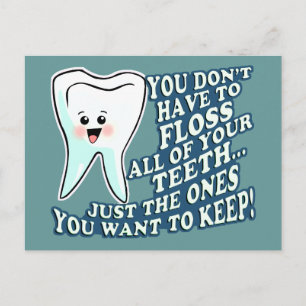 Funny Dentist Dental Hygienist Postcard