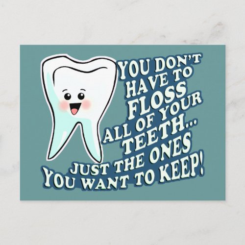 Funny Dentist Dental Hygienist Postcard