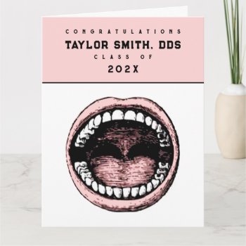 Funny Dentist Dental School Graduation Card by ebbies at Zazzle