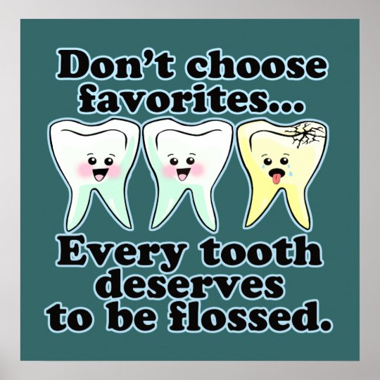 Funny Dentist Hygienist RDH Poster.