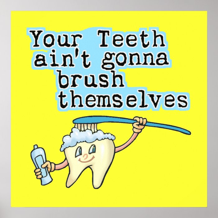 Funny Dentist Office Art Poster | Zazzle