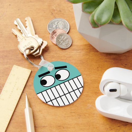 Funny dentist office cartoon keychain