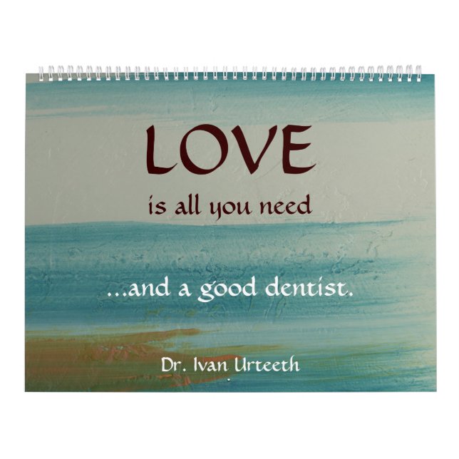 Funny Dentist Office Staff Practice Wall Calendar (Cover)