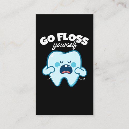 Funny Dentist Orthodontist Dental Assistant Business Card