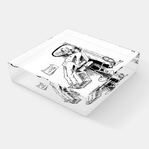 Funny Dentist Sketch Paperweight