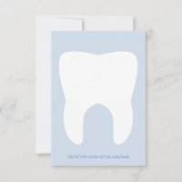 Funny Dentist Tooth | Flat Note Card
