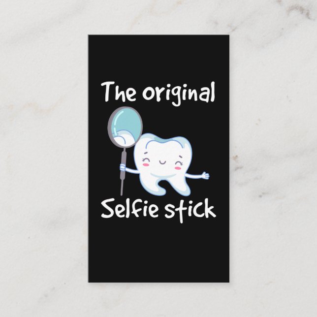 Funny Dentist Tooth Humor Dental Assistant Business Card (Front)