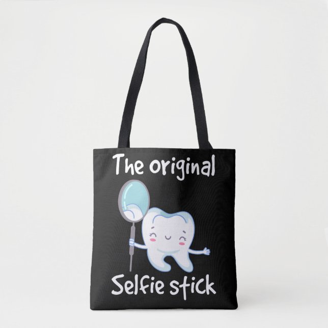 Funny Dentist Tooth Humor Dental Assistant Tote Bag (Front)