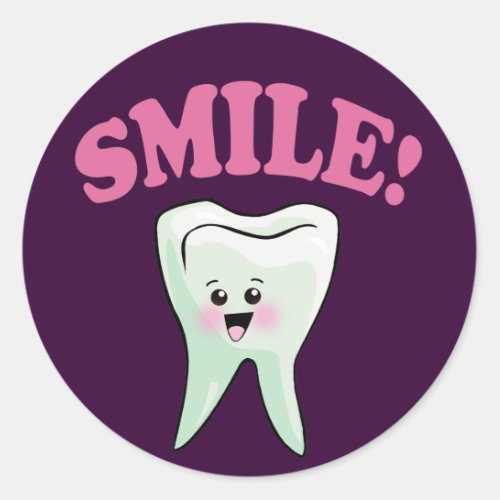 Funny Dentistry Classic Round Sticker