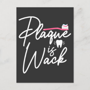 Funny Dentistry Plaque Dental Assistant Postcard