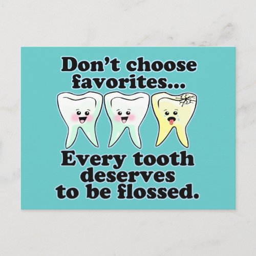 Funny Dentistry Postcard