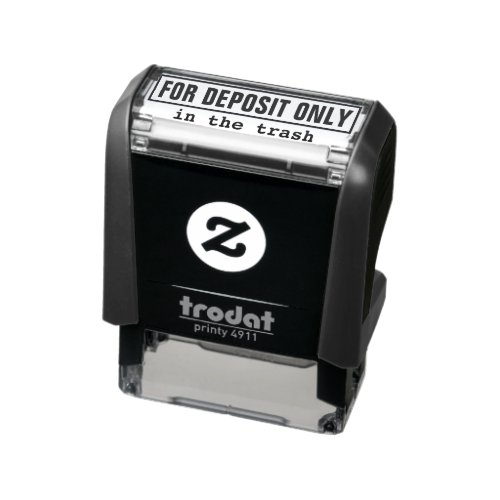 Funny DEPOSIT IN TRASH Sarcasm Accountant Business Self_inking Stamp